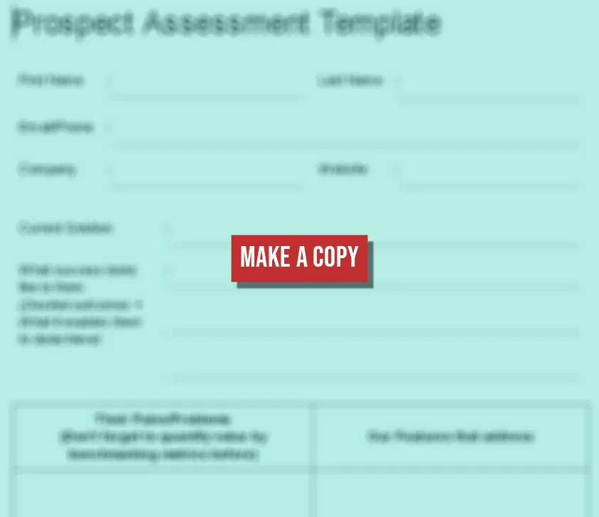 Prospect Assessment Template